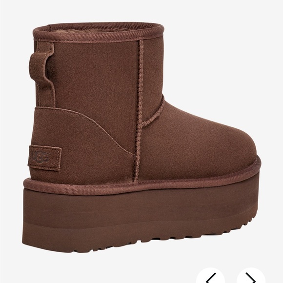 Platform Chocolate Brown Uggs (Ugg Boots) - Picture 2 of 6